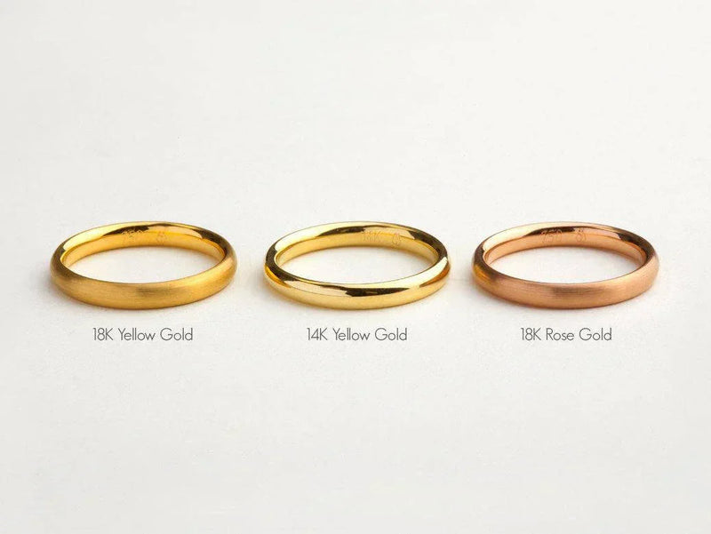 Difference between 18K Gold, 14K Gold and Sterling Silver