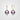Purple Freshwater Pearl Drop Earrings with Yellow Gold Hook Settings - De Blancas