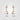 White Freshwater Pearl & Diamond Faylure Earrings - De Blancas