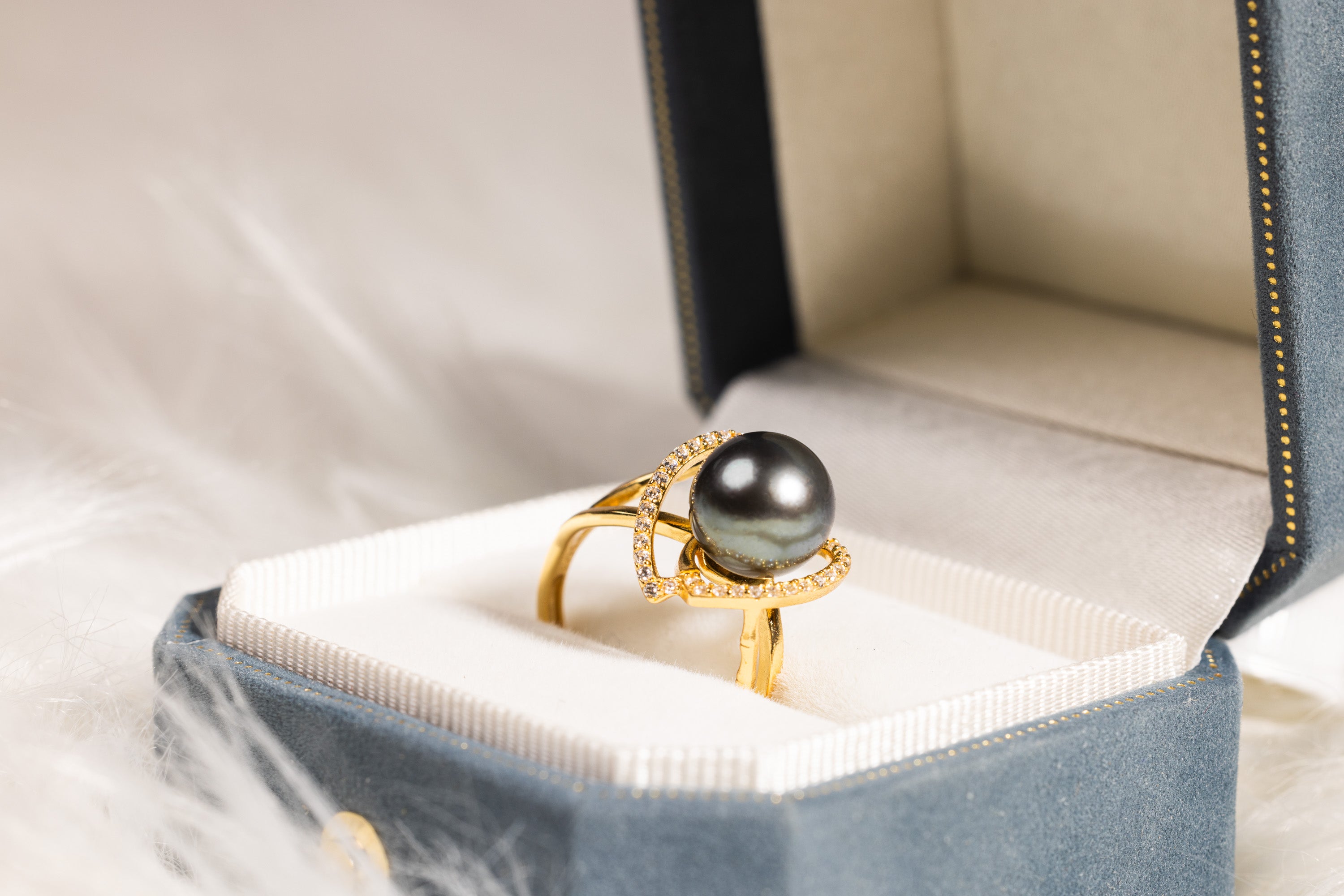 AFLAMED HEARTS | TAHITIAN 10.0mm PEARL RING