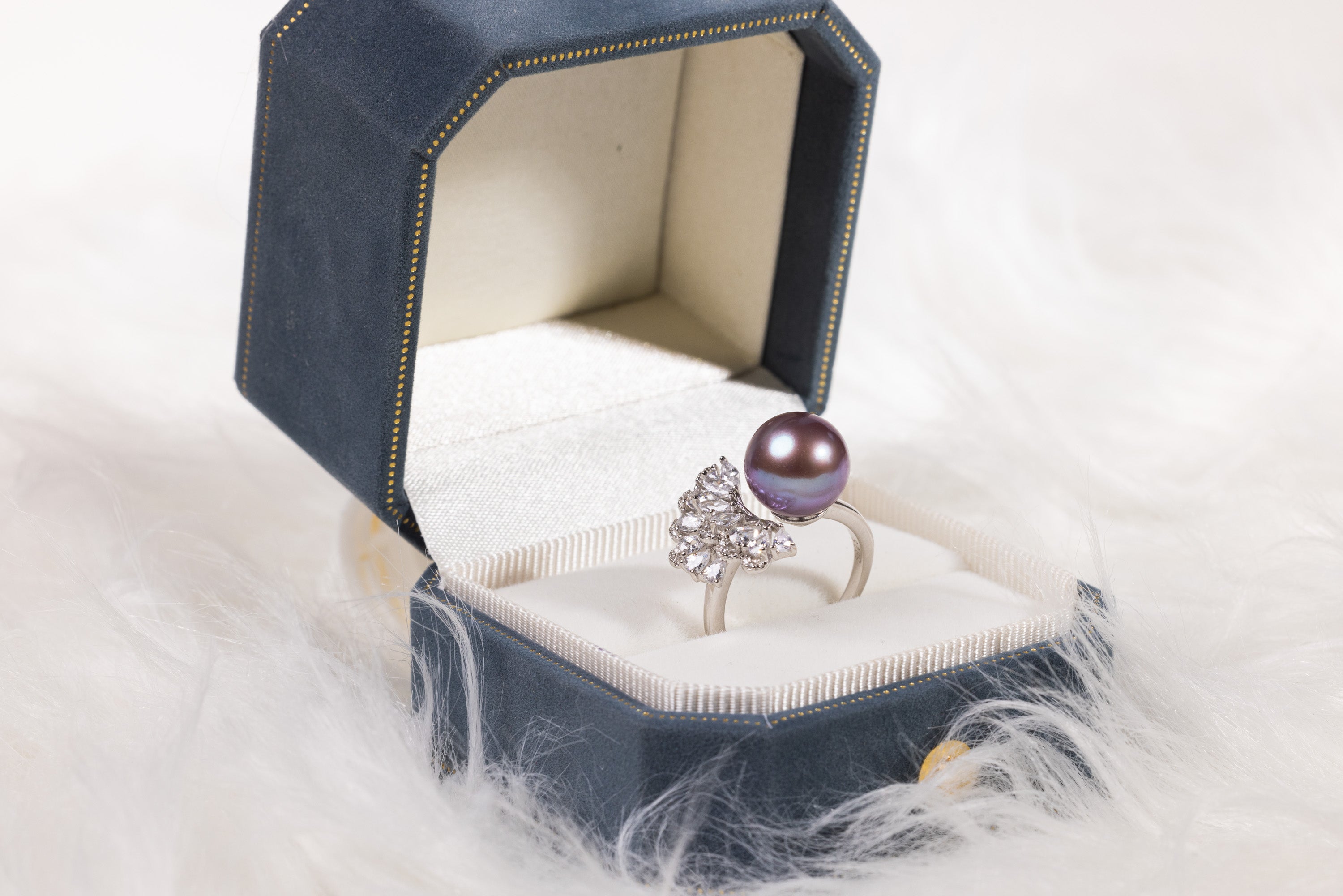 FRACTAL SPLASH | FRESHWATER 12.0mm PEARL RING