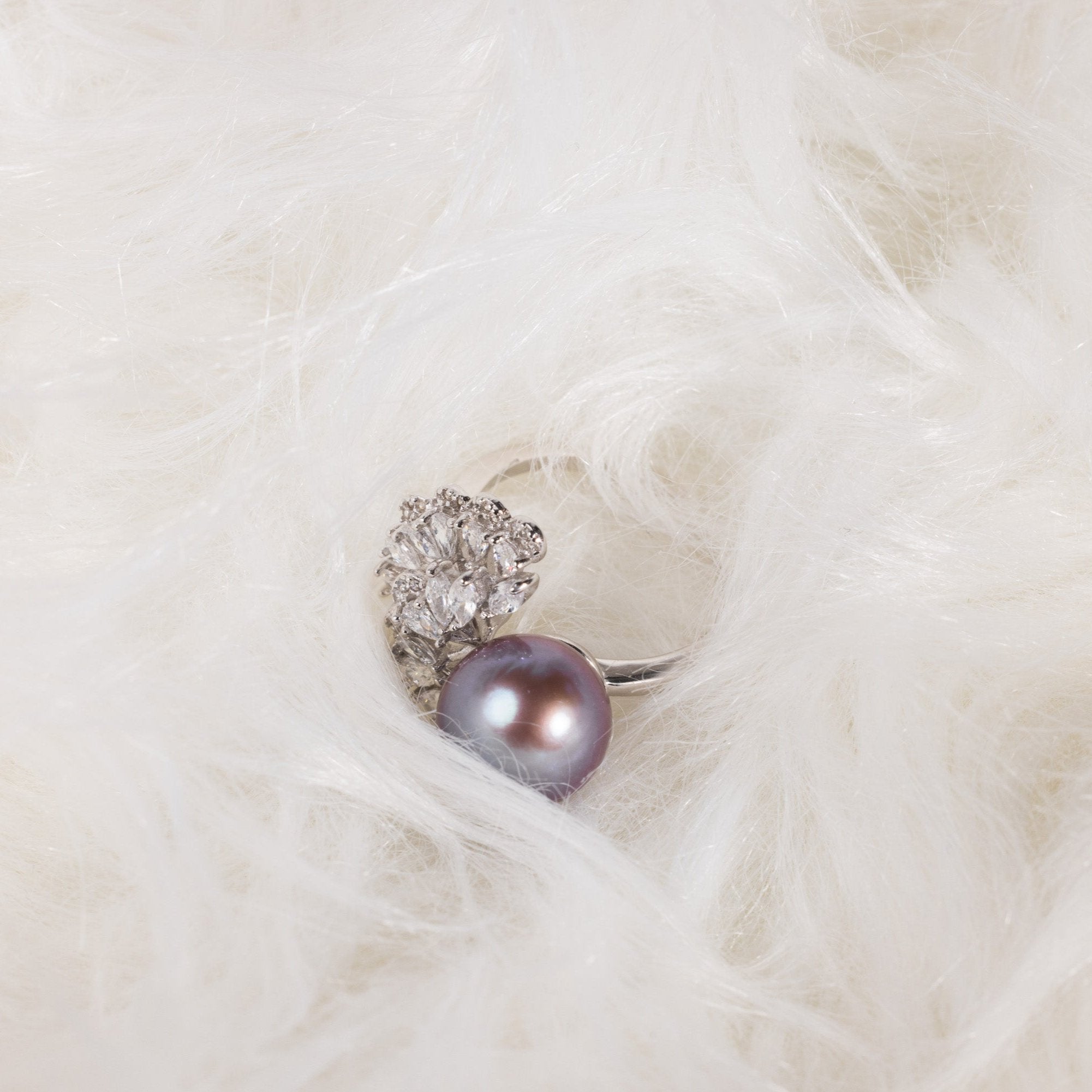 FRACTAL SPLASH | FRESHWATER 12.0mm PEARL RING