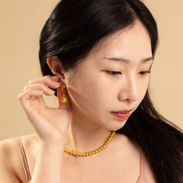 8.0-10.0mm Golden South Sea Pearl Necklace - De Blancas