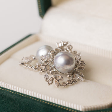 8.0mm Akoya Pearl | Frosted Bloom Earrings  - De Blancas