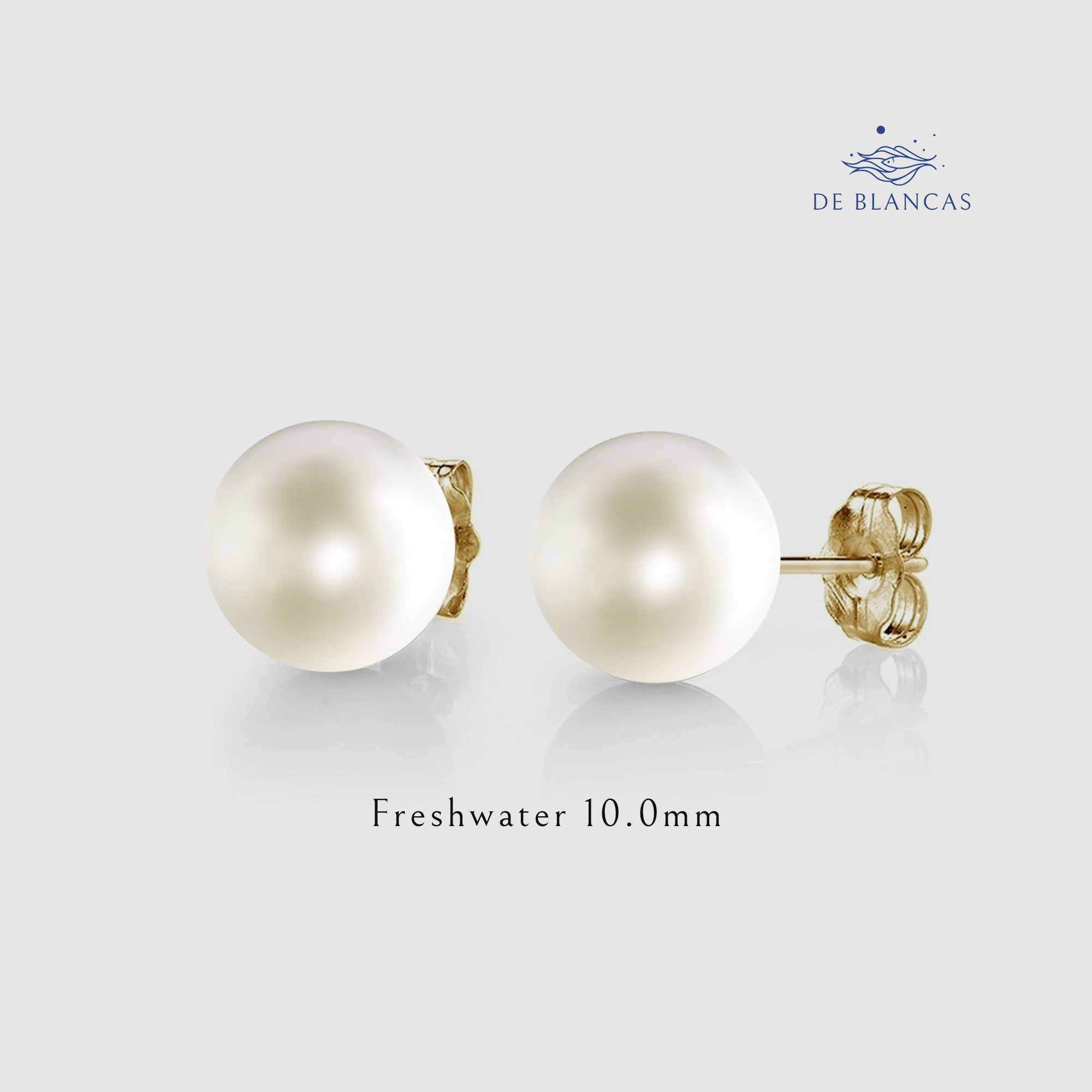 SIMPLE  ELEGANCE | Freshwater 10.0mm Pearl Earrings