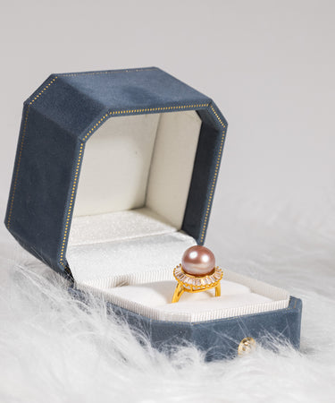 SUNLIT GLOW | FRESHWATER 8.0mm PEARL RING - De Blancas