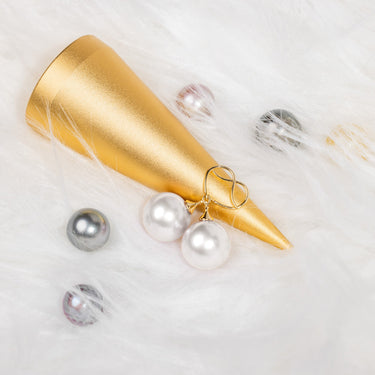 Classic White Freshwater Pearl Fish Hook Earrings - De Blancas