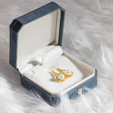 Freshwater Pearl  | TEARDROP Earrings - De Blancas