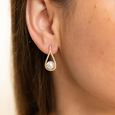 Freshwater Pearl  | TEARDROP Earrings - De Blancas