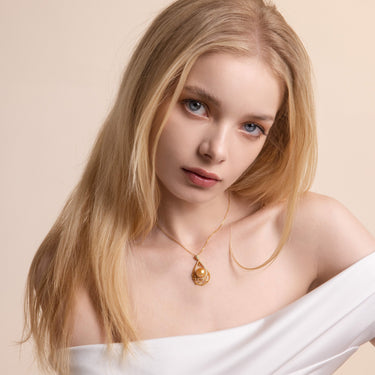 Golden South Sea Pearl | Aurielle Pendant - De Blancas