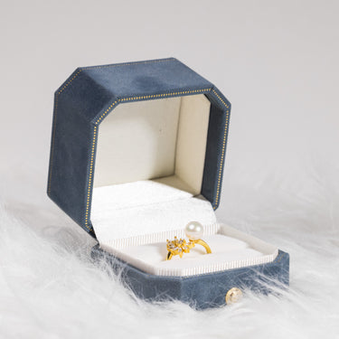 Freshwater Pearl & Diamond Lunelith Ring - De Blancas